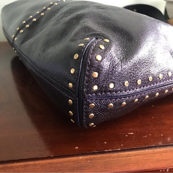 Michael Kors Astor Hobo Bag Studs Details Leather Bag - Picture 6 of 14